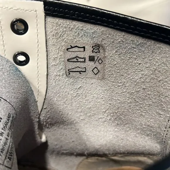 Dr. Martens White 1460 W Smooth Leather Lace Up Boots - Picture 13 of 14